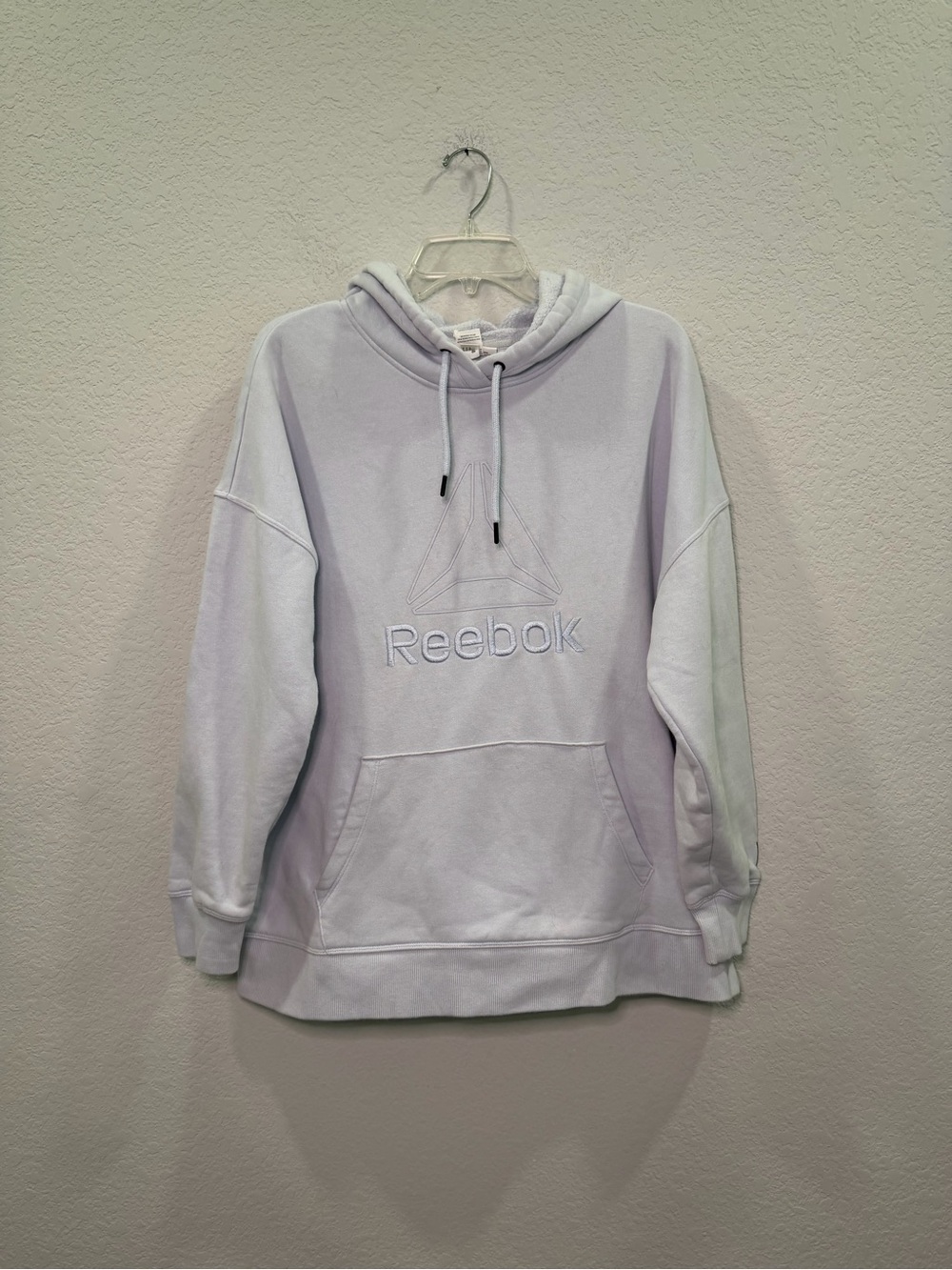 Reebok Men's Lavender Crewneck Hoodie Sweatshirt - XL